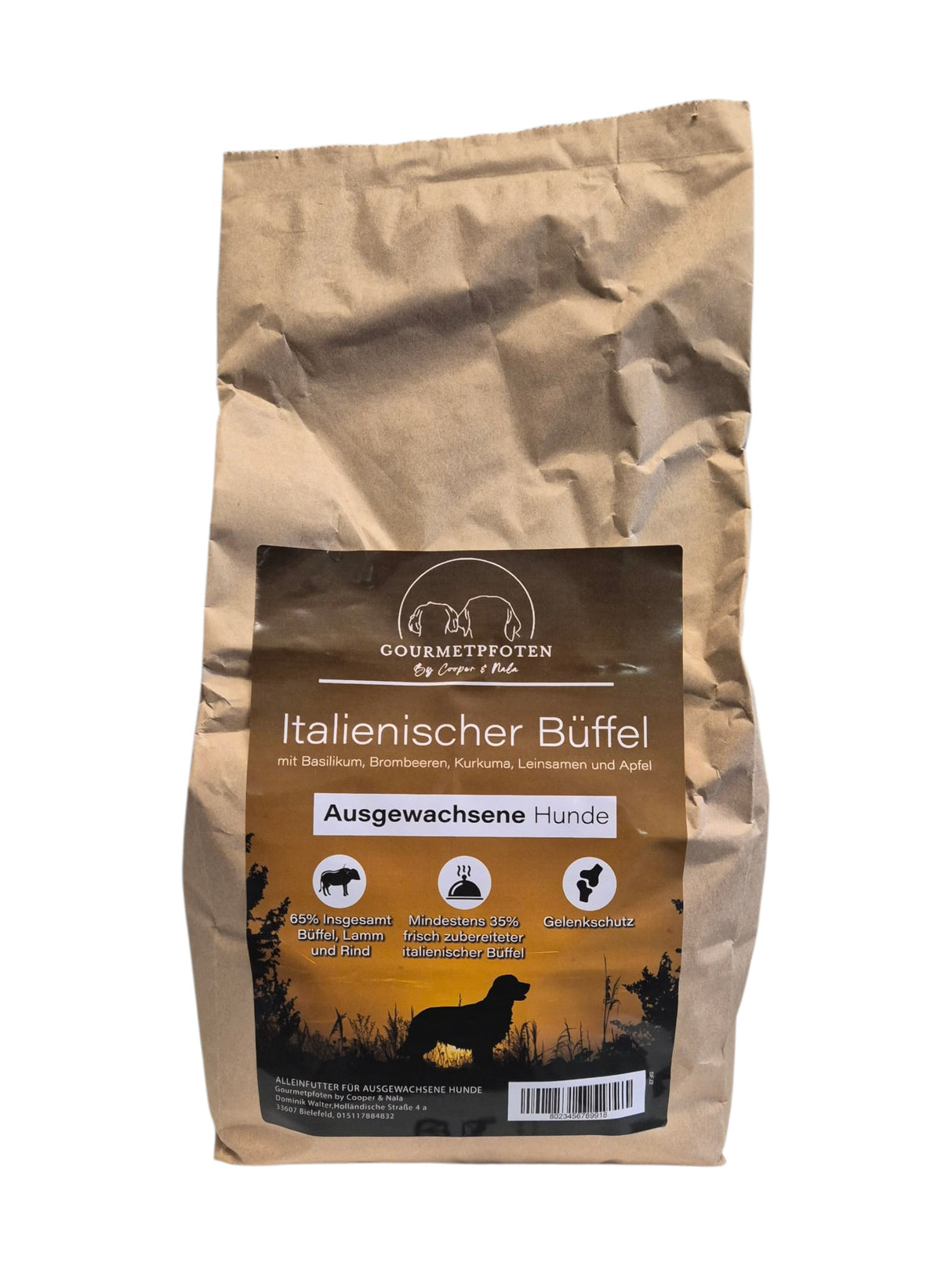 Trockenfutter Italienischer Wasserbüffel mit Basilikum & Brombeeren