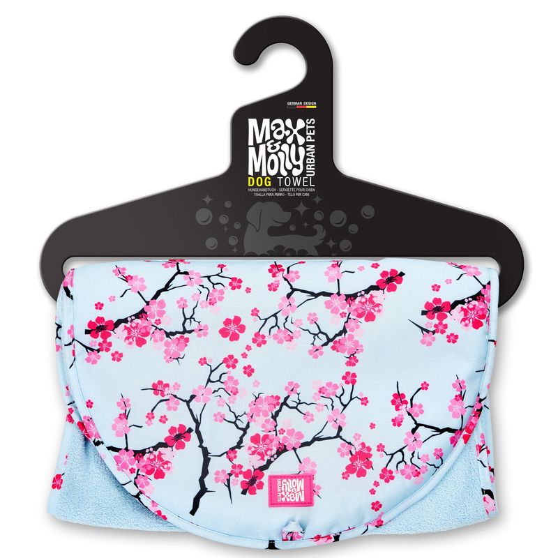 Max & Molly Hundehandtuch Cherry Bloom