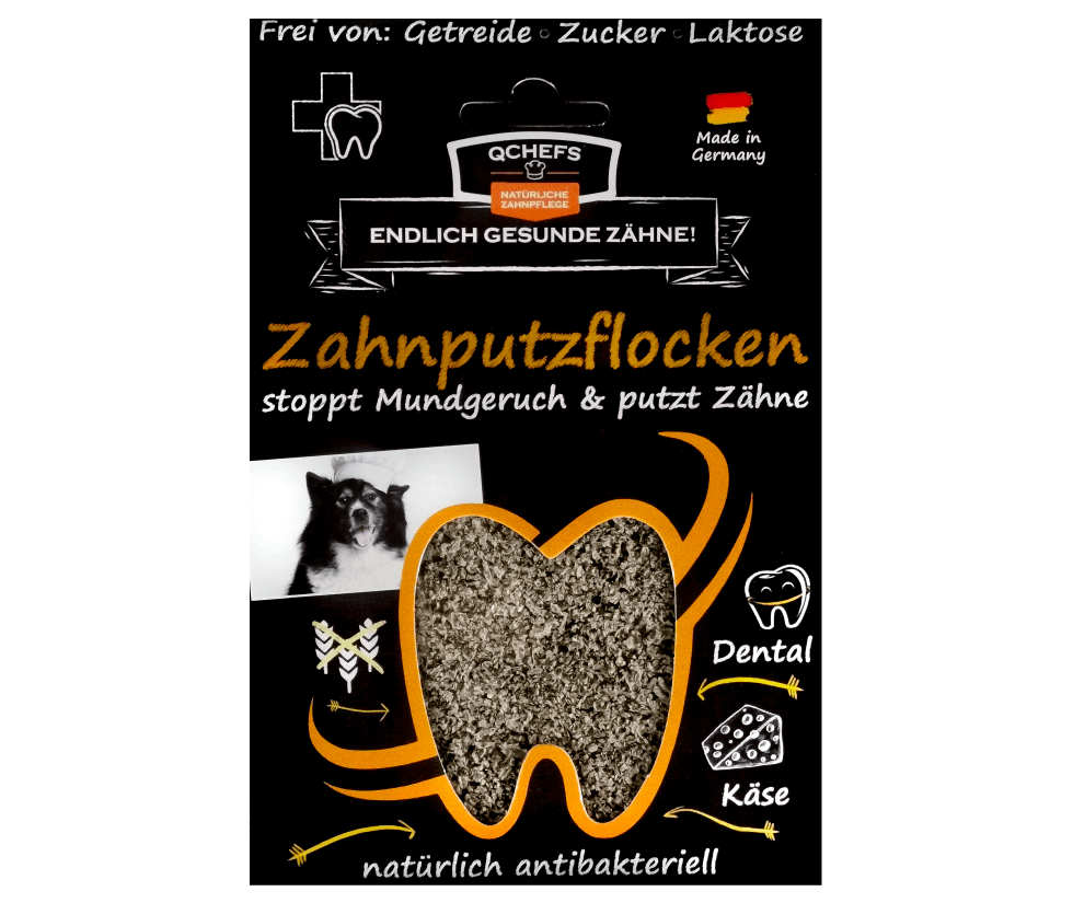 QChefs Zahnputzflocken Hund
