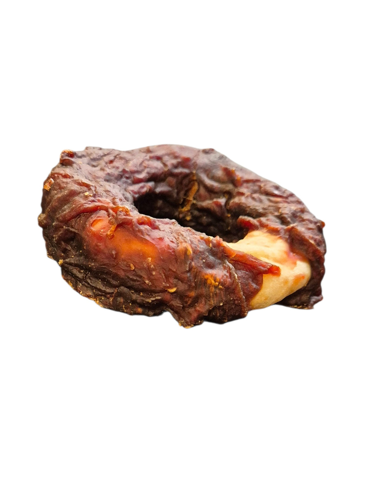 gourmetpfoten.de natürlicher Kausnack Ring aus getrockneter Haut für die Zahnpflege von Hunden
