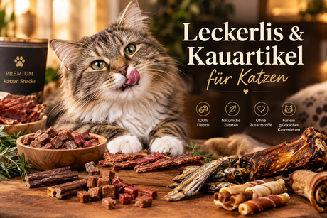 Leckerlis & Kauartikel / Für Katzen geeignet