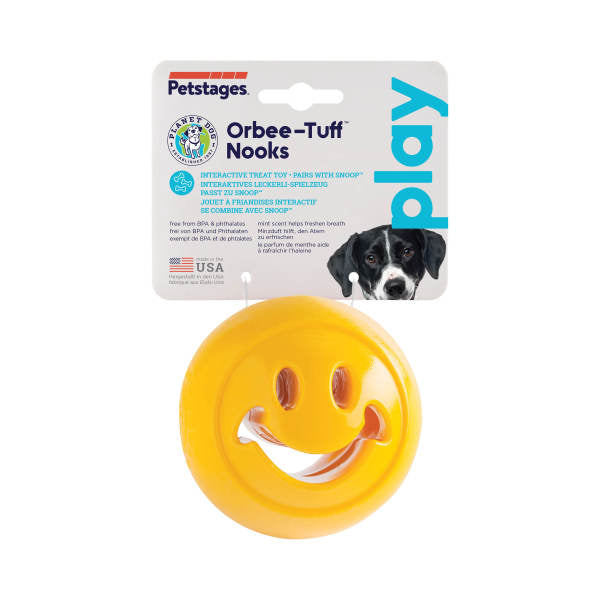 Planet Dog Nook Smiley gelb 6,5 cm