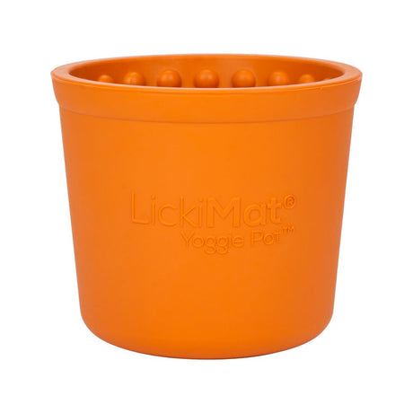 Lickimat Yoggie Pot Orange – Der ultimative Schleck-Spaß für Ihren Vierbeiner!