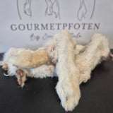 Kaninchenpfoten mit Fell getrocknet