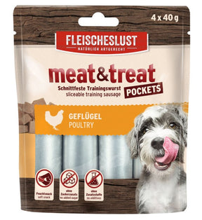 Fleischeslust Meat & Treat Geflügel 4 x 40 Gramm