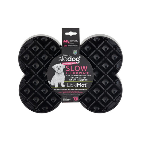LickiMat Slodog klein Schwarz 25x19 cm