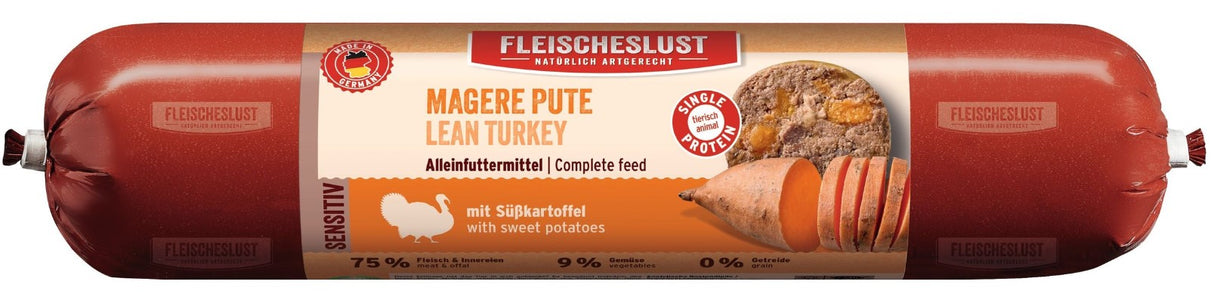 Fleischeslust Magere Pute mit Süßkartoffel 800 Gramm