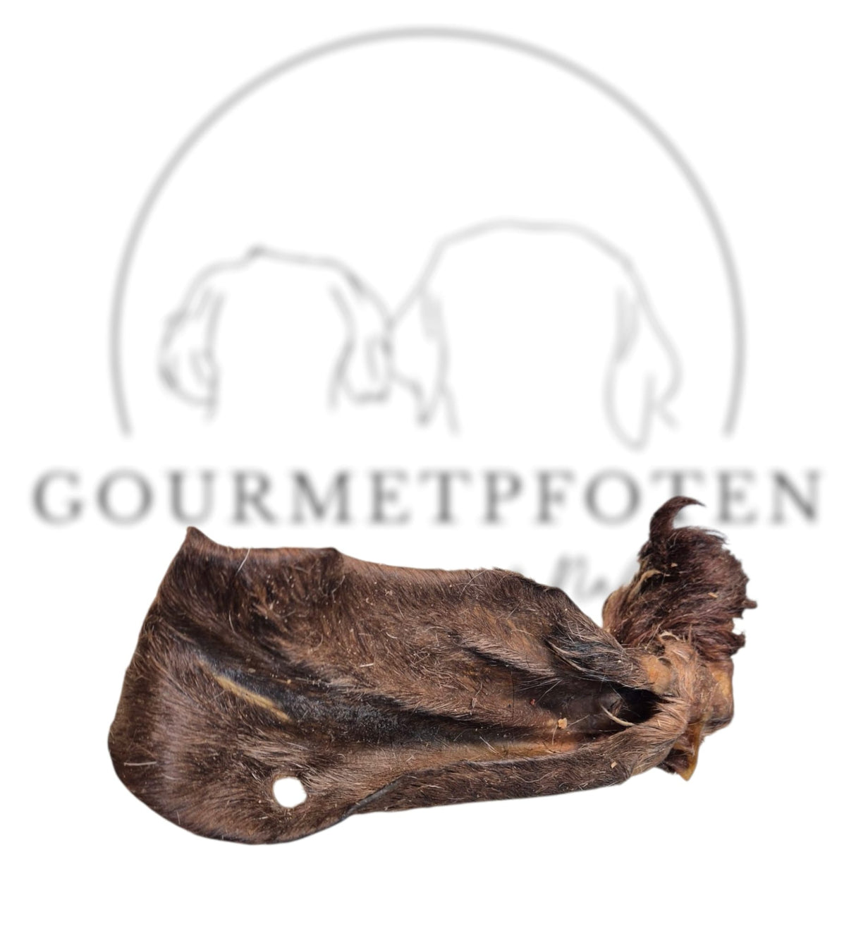 Ziegenohren mit Fell getrocknet