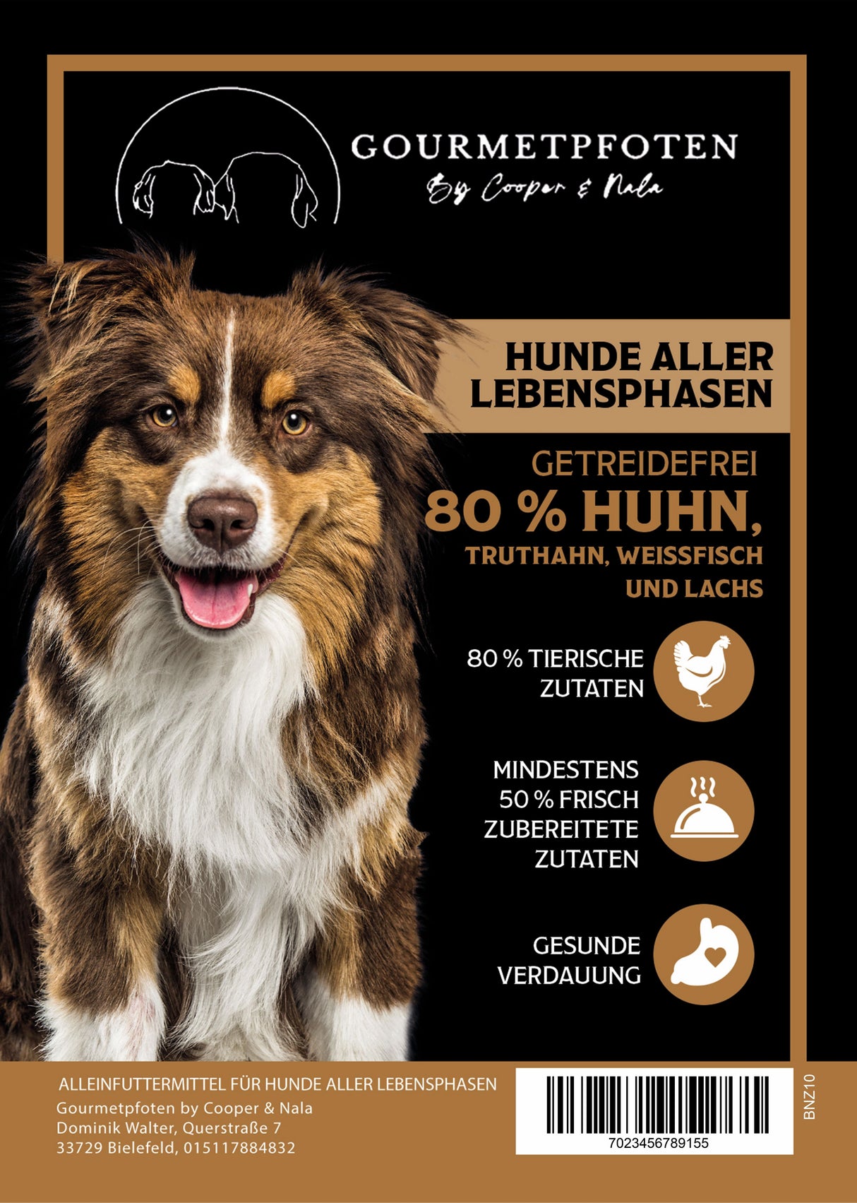 Trockenfutter Wilderness 80 % Huhn, Truthahn, Weißfisch & Lachs