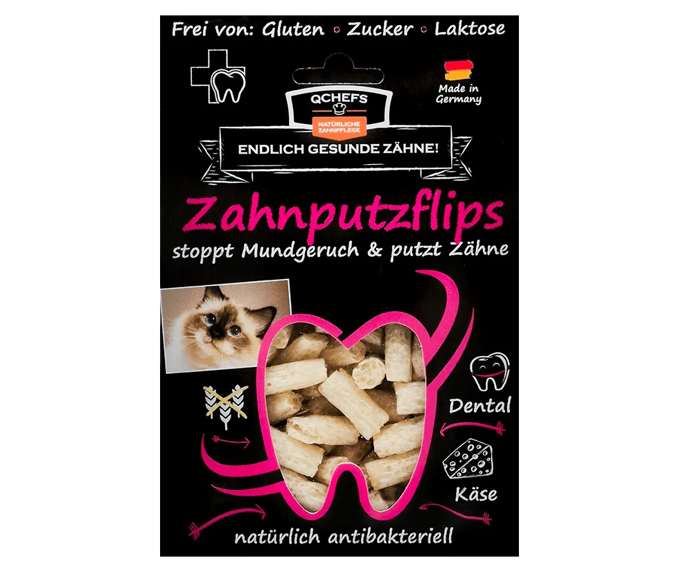 QChefs Zahnputzflips für Katzen