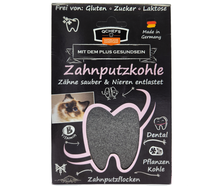 QChefs Zahnputzkohle für Katzen