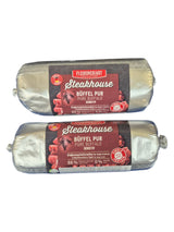 gourmetpfoten.de FLEISCHESLUST Steakhouse Büffel Pur Fleischrollen für Hunde und Katzen als Single-Protein-Futter