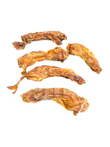gourmetpfoten.de getrocknete Entenhälse als natürlicher Kausnack für Hunde zur Zahnpflege