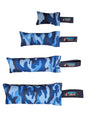 gourmetpfoten.de SPEEDY GEAR Beißwurst für Hunde in blauem Camouflage-Design mit robuster Schlaufe in vier Größen