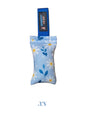 gourmetpfoten.de SPEEDY GEAR Zerrspielzeug in Hellblau mit Gänseblümchen-Muster und blauer Handschlaufe